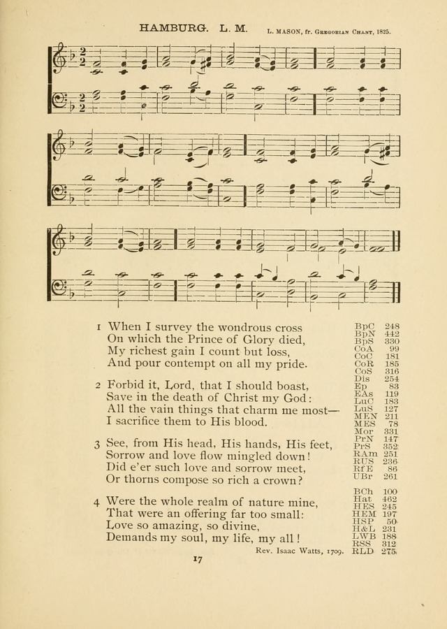 The National Hymn Book of the American Churches: comprising the hymns which are common to the hymnaries of the Baptists, Congregationalists, Episcopalians, Lutherans, Methodists, Presbyterians... page 17