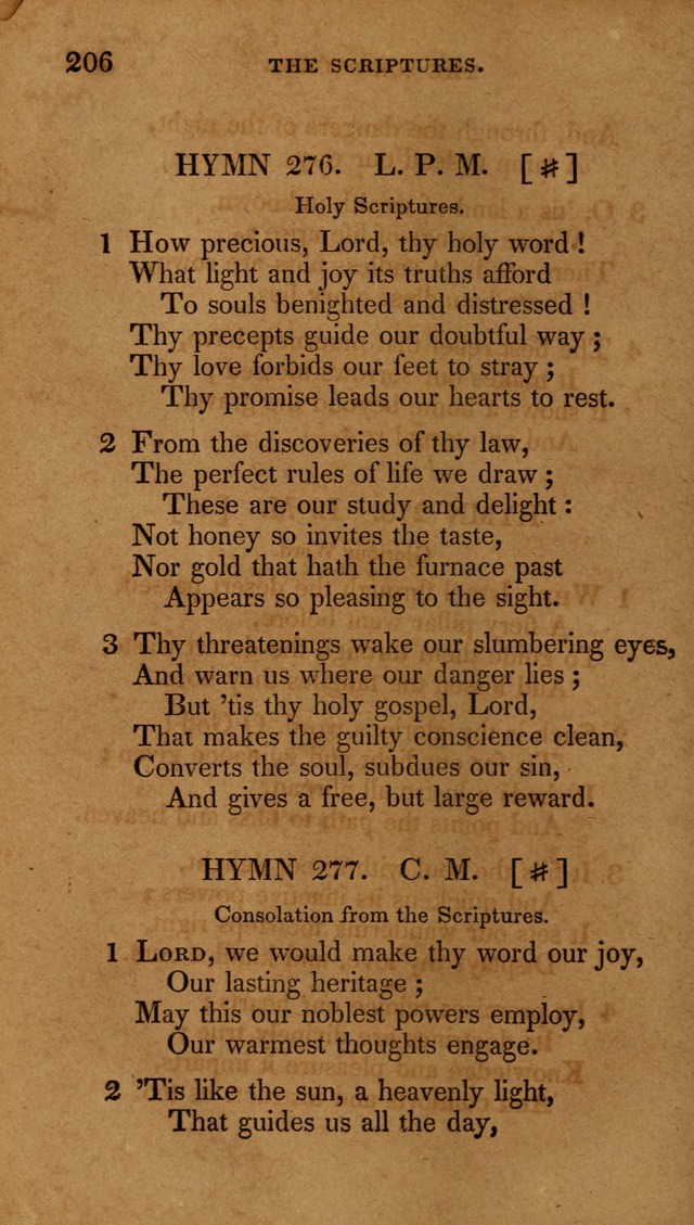 The New Hymn Book, Designed for Universalist Societies: compiled from approved authors, with variations and additions (9th ed.) page 206