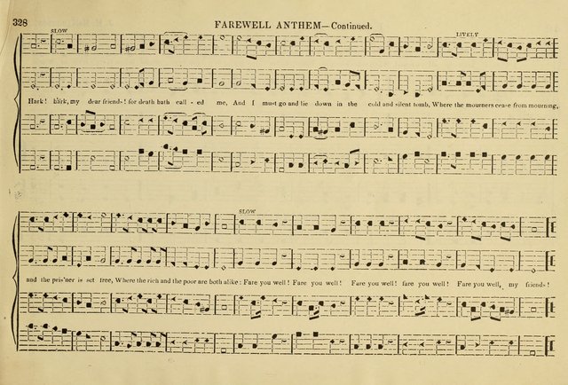 The New Harmonia Sacra: a compilation of genuine church music comprising a great variety of metres, harmonized for four voices (Eighteenth Edition) page 334
