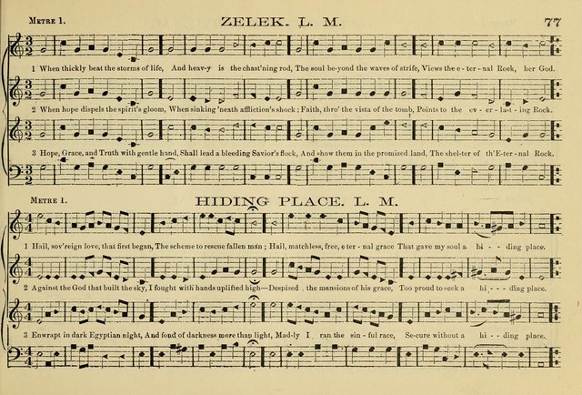 The New Harmonia Sacra: a compilation of genuine church music comprising a great variety of metres, harmonized for four voices (Eighteenth Edition) page 38