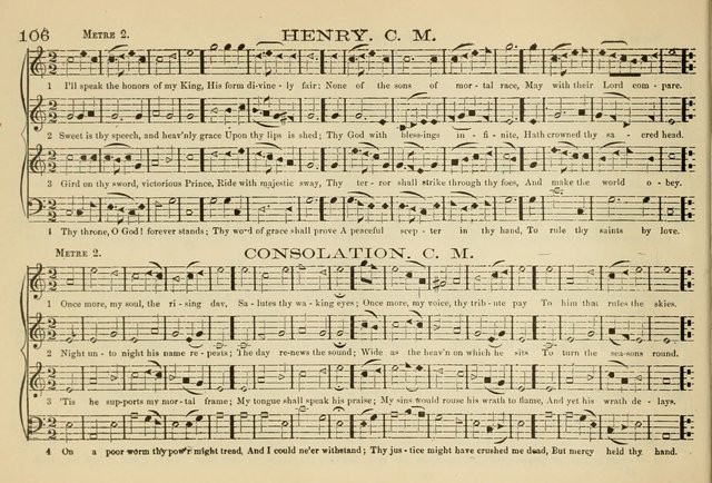 The New Harmonia Sacra: a compilation of genuine church music comprising a great variety of metres, harmonized for four voices (Eighteenth Edition) page 67