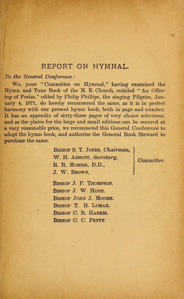 New Hymn and Tune Book: an Offering of Praise for the Use of the African M. E. Zion Church of America page 10