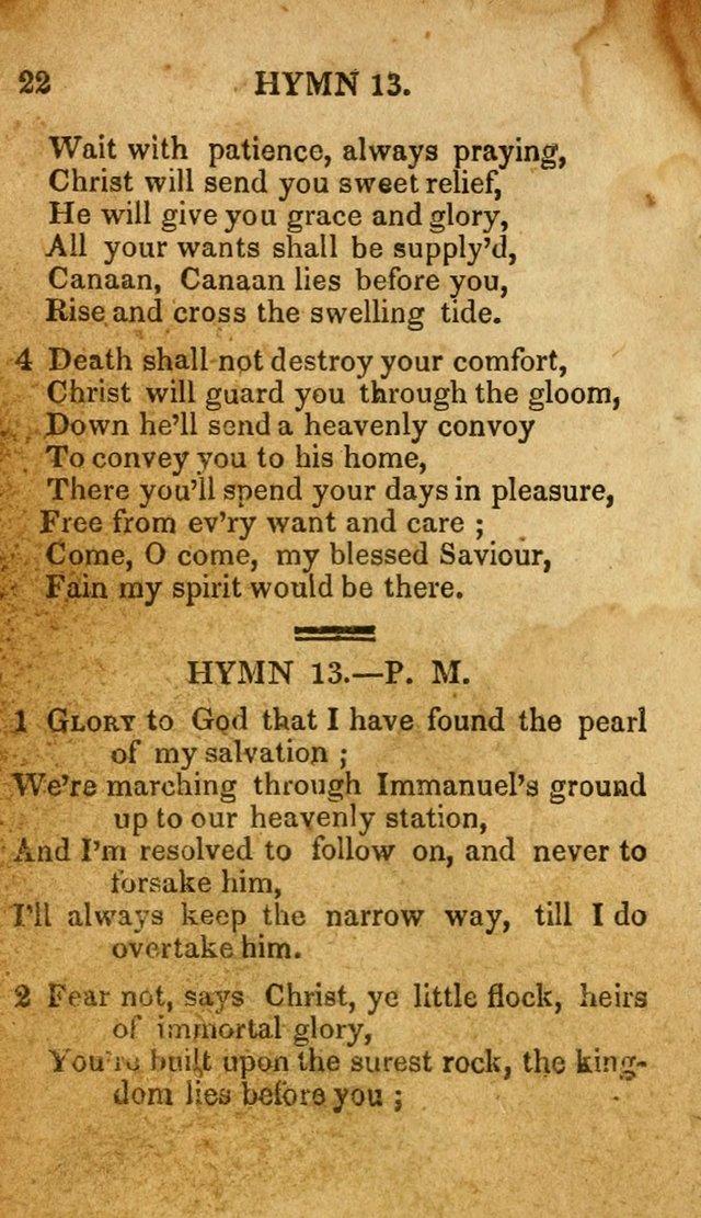The New and Improved Camp Meeting Hymn Book: being a choice selection of hymns from the most approved authors. Designed to aid in the public and private devotions of Christians page 29