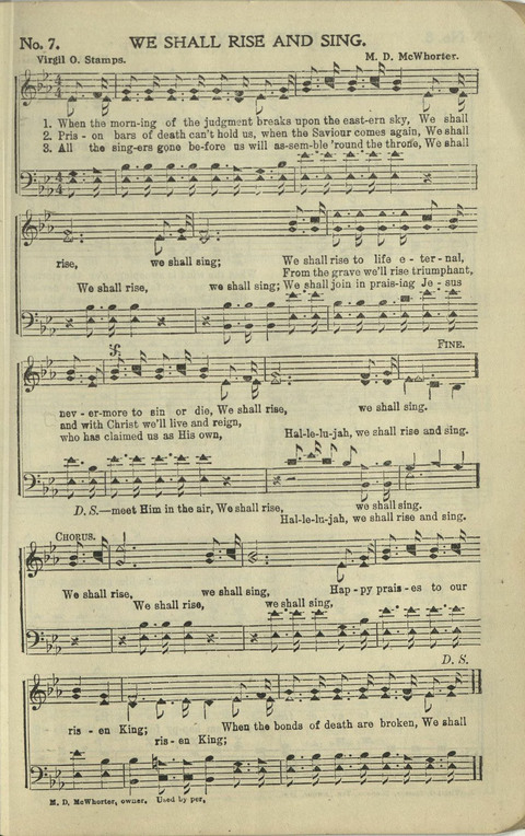 New Perfect Praise: for Sunday-schools, singing-schools, revivals, conventions and general use in Christian work and worship page 7