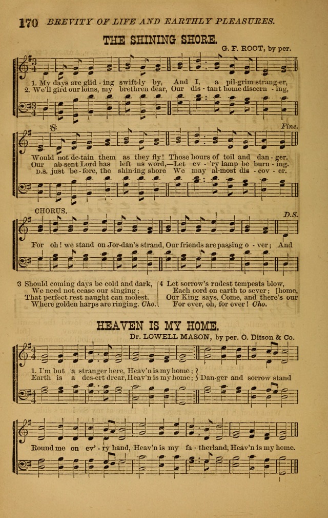 The New Song: consisting of very choice notes of redemption, embracing new original,and also selcted songs, appropriate for prayer and revivial meetings page 170