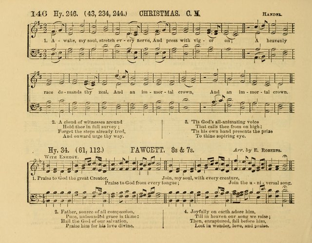 The New Sabbath School Hosanna: enlarged and improved: a choice collection of popular hymns and tunes, original and selected: for the Sunday school and the family circle... page 146