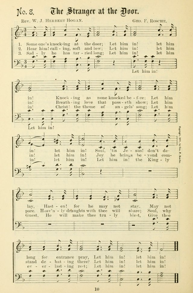 The New Song: for the Sunday school, societies of Christian Endeavor, and other religious exercises page 10
