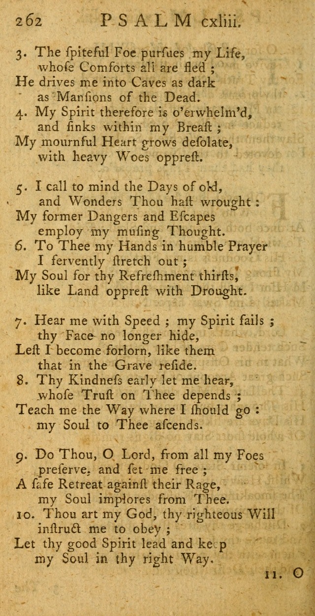 A New Version of the Psalms of David: fitted to the Tunes used in Churches page 262