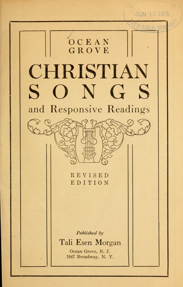 Ocean Grove Christian Songs: and responsive readings (Revised Edition) page 6
