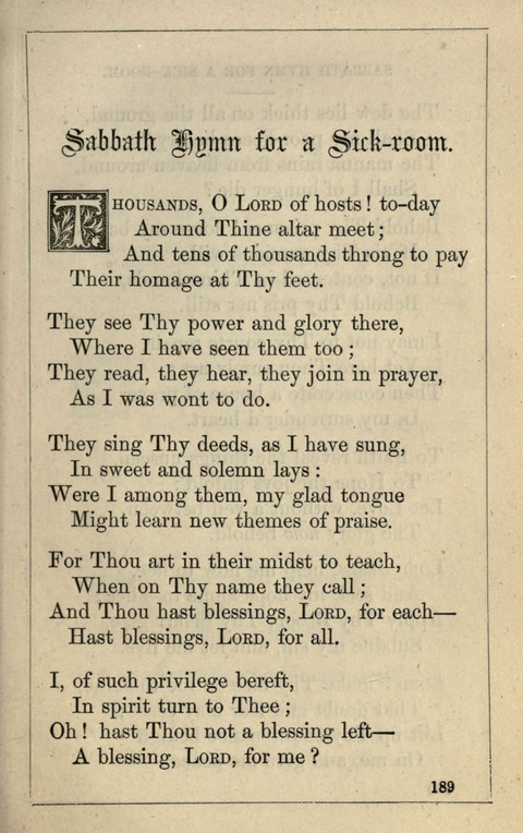 One Hundred Choice Hymns: in large type page 189