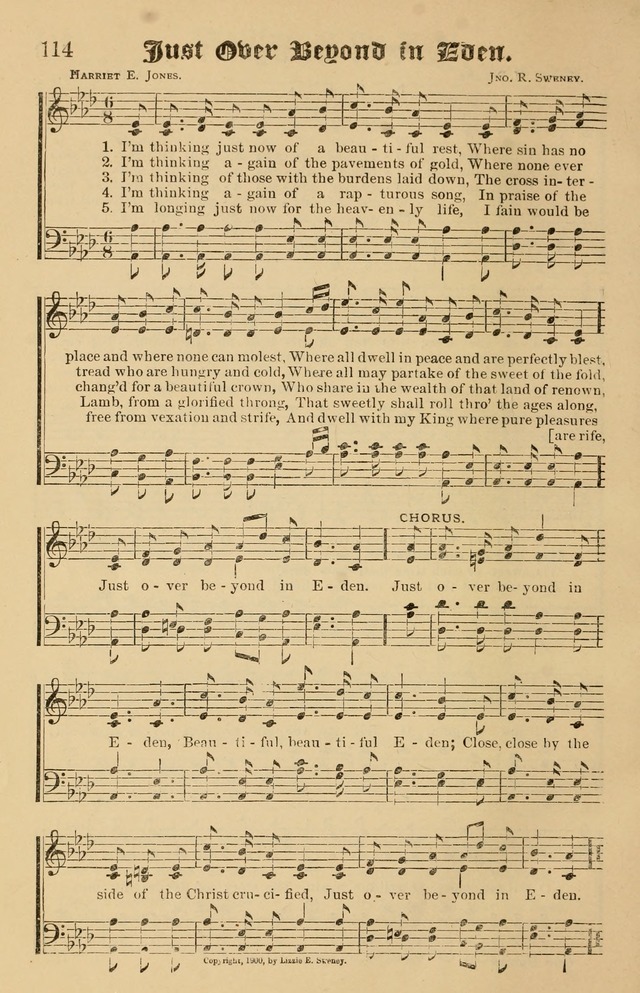 Our Hymns: compiled for use in the services of the Baptist Temple page 114