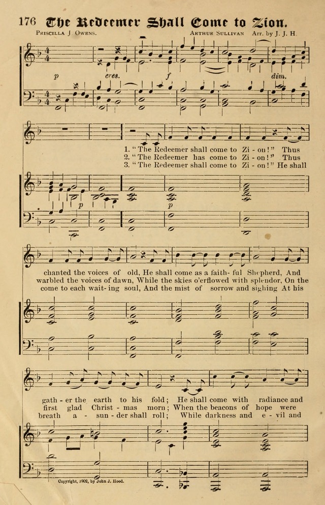 Our Hymns: compiled for use in the services of the Baptist Temple page 176