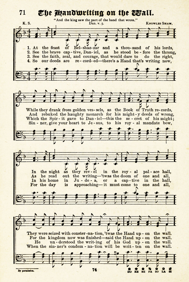 On Joyful Wing : A Book of Praise and Song page 72