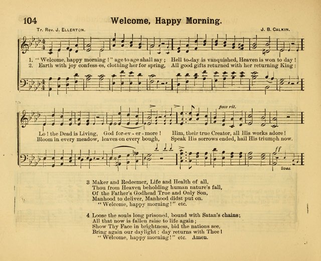 Our Song Book: a collection of songs selected and edited expressly for the Sunday School of the First Baptist Peddie Memorial Church, Newark, N. J. page 103