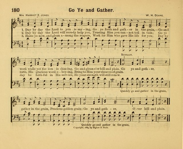 Our Song Book: a collection of songs selected and edited expressly for the Sunday School of the First Baptist Peddie Memorial Church, Newark, N. J. page 179