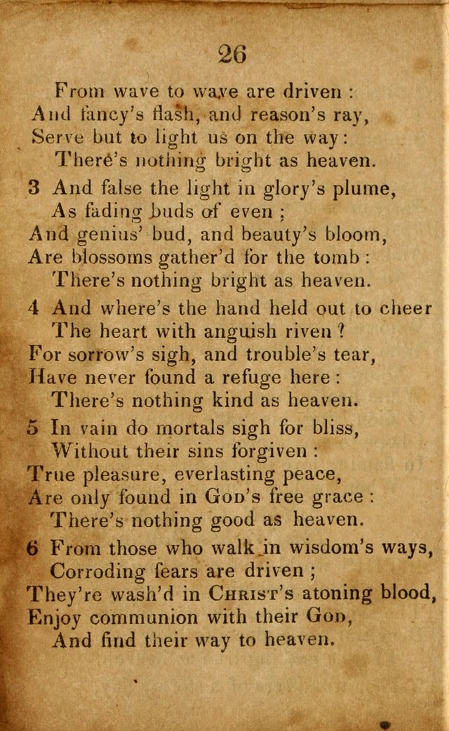 Original and Select Hymns, and Sacred Pindoric Odes., few of which have ever been published (1st. ed.) page 26