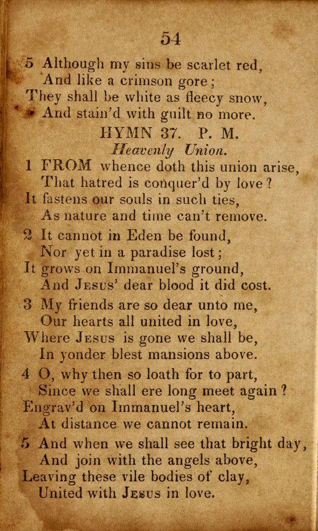 Original and Select Hymns, and Sacred Pindoric Odes., few of which have ever been published (1st. ed.) page 54
