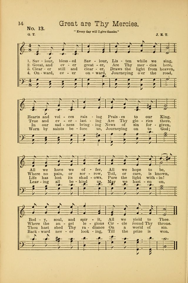 Our Sunday School: for the Sunday school and social meetings page 14