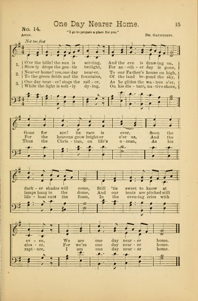 Our Sunday School: for the Sunday school and social meetings page 15