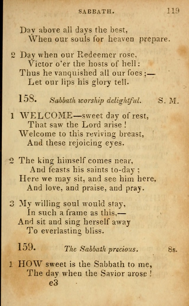 Oberlin social & sabbath school hymn book page 119