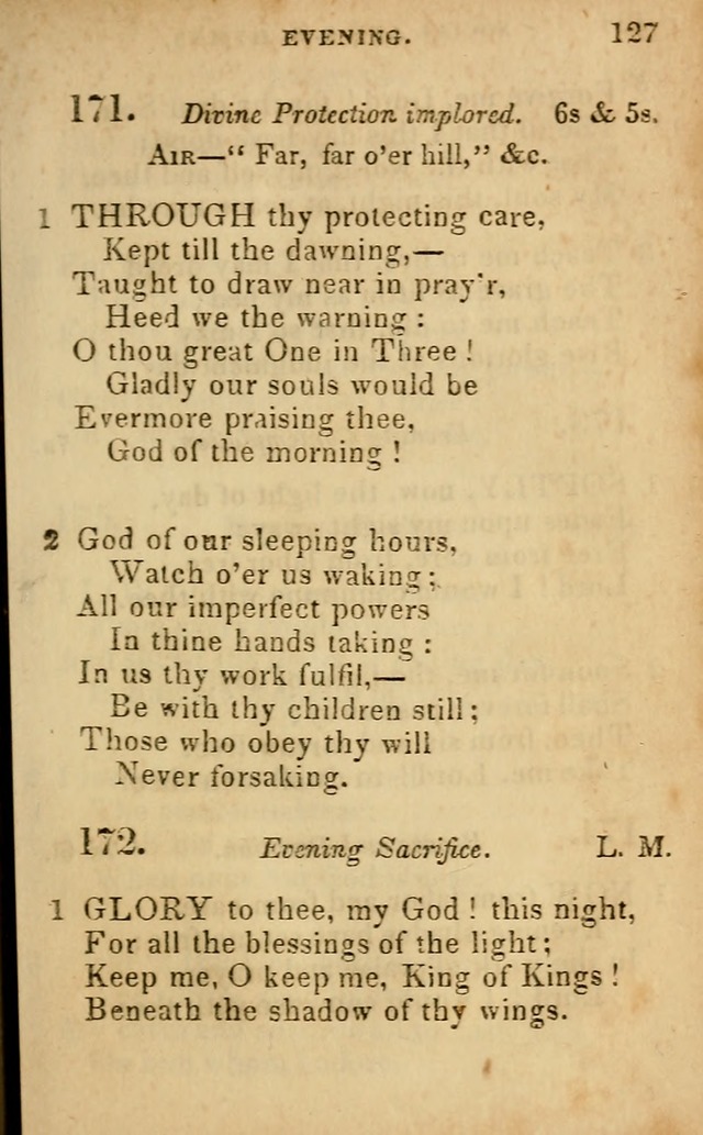 Oberlin social & sabbath school hymn book page 127