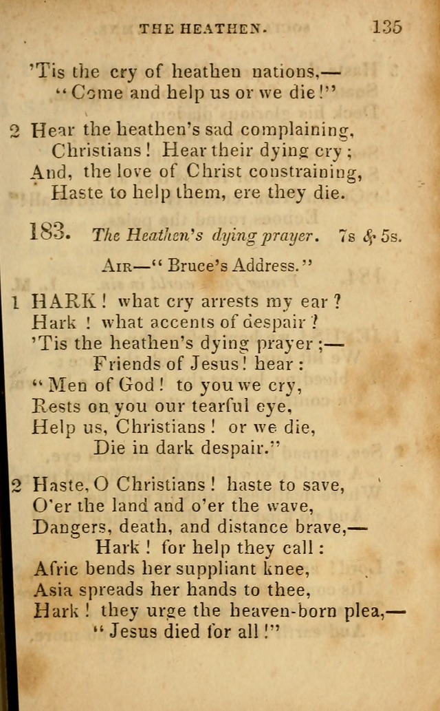 Oberlin social & sabbath school hymn book page 135