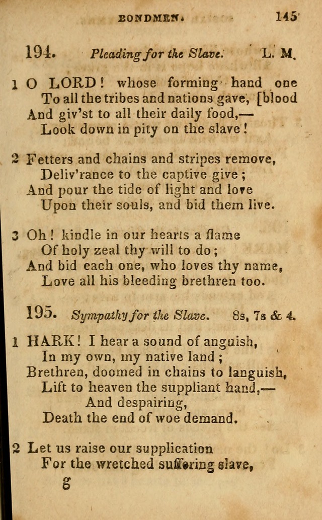 Oberlin social & sabbath school hymn book page 145