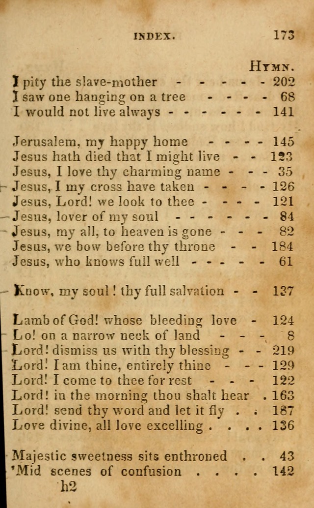 Oberlin social & sabbath school hymn book page 173