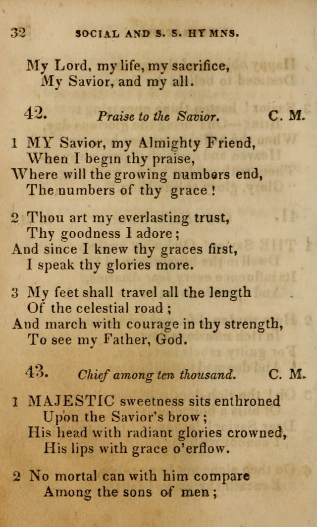 Oberlin social & sabbath school hymn book page 32