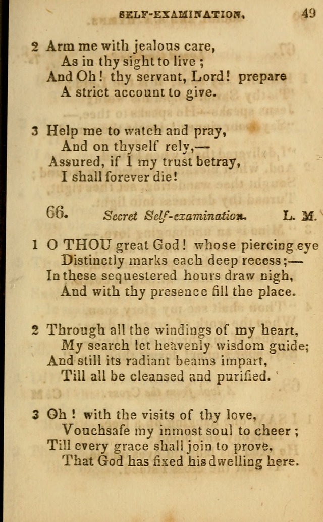 Oberlin social & sabbath school hymn book page 49