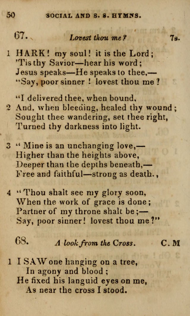 Oberlin social & sabbath school hymn book page 50