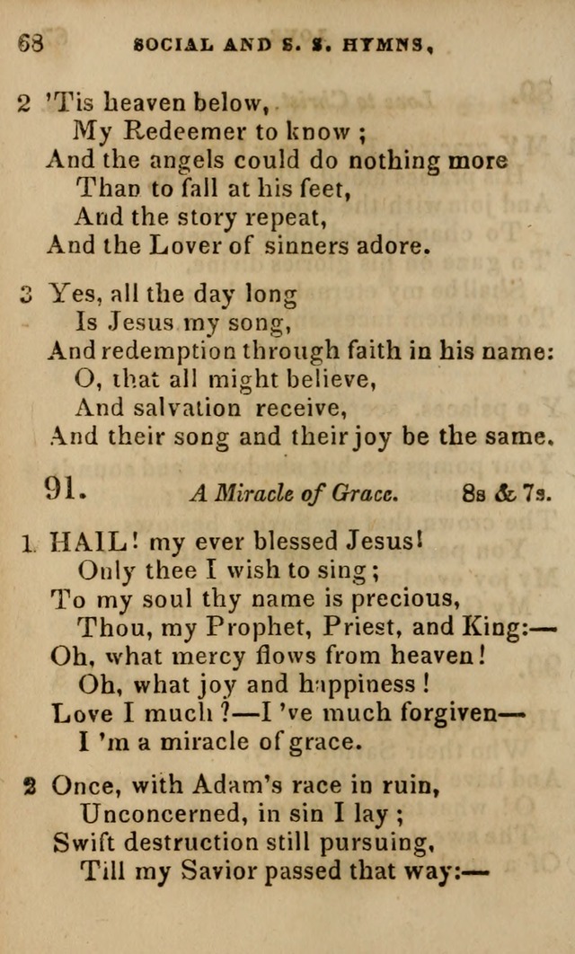 Oberlin social & sabbath school hymn book page 68