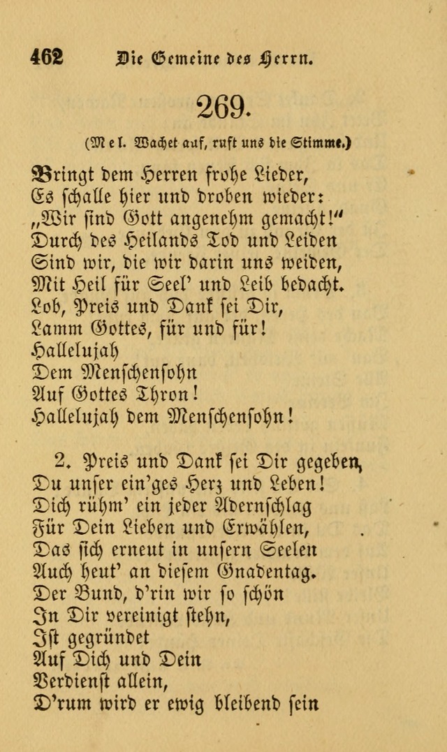 Die Pilgerharfe: eine sammlung evangelischer lieder, für den Gebrauch gläubig getauster Christen und der Gemeinden des Herrn in Nordamerika page 462