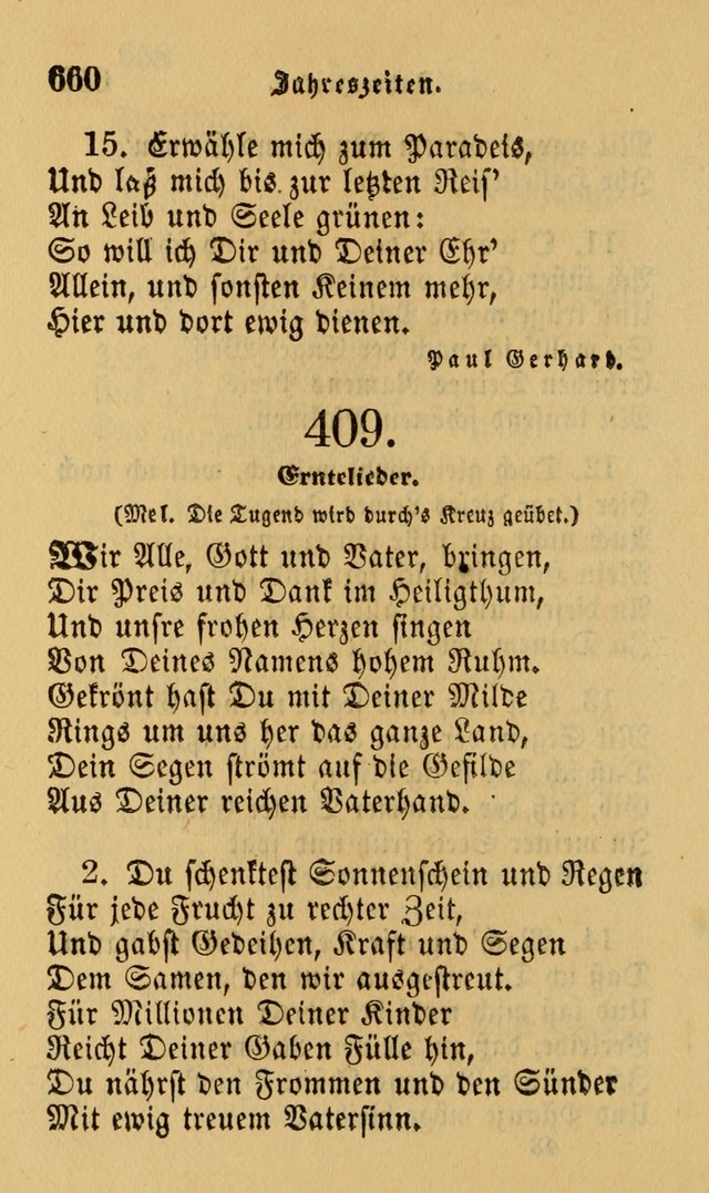 Die Pilgerharfe: eine sammlung evangelischer lieder, für den Gebrauch gläubig getauster Christen und der Gemeinden des Herrn in Nordamerika page 660