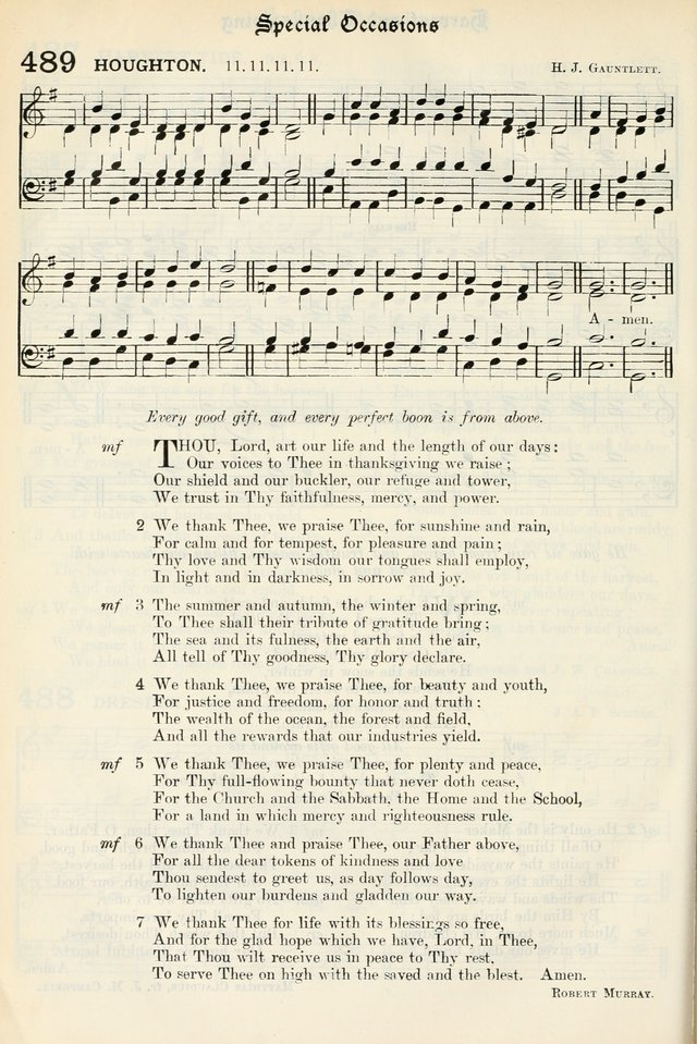 The Presbyterian Book of Praise: approved and commended by the General Assembly of the Presbyterian Church in Canada, with Tunes page 582