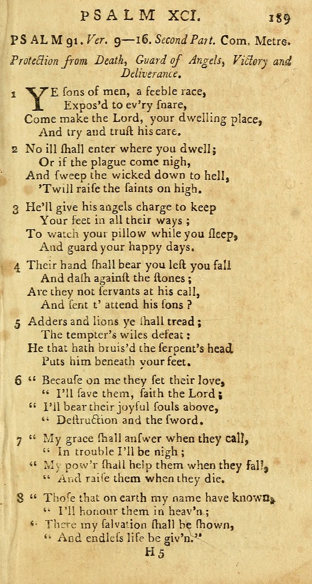 Psalms: carefully suited to the Christian worship in the United States of America: being an improvement of the old versions of the Psalms of David page 165
