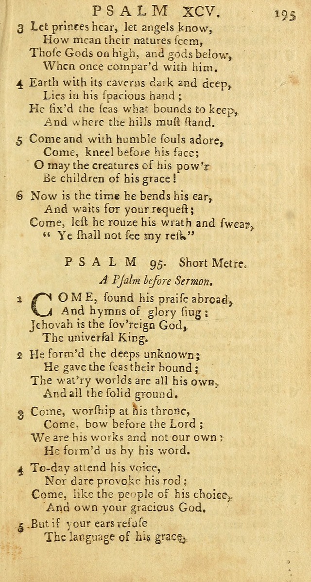 Psalms: carefully suited to the Christian worship in the United States of America: being an improvement of the old versions of the Psalms of David page 171