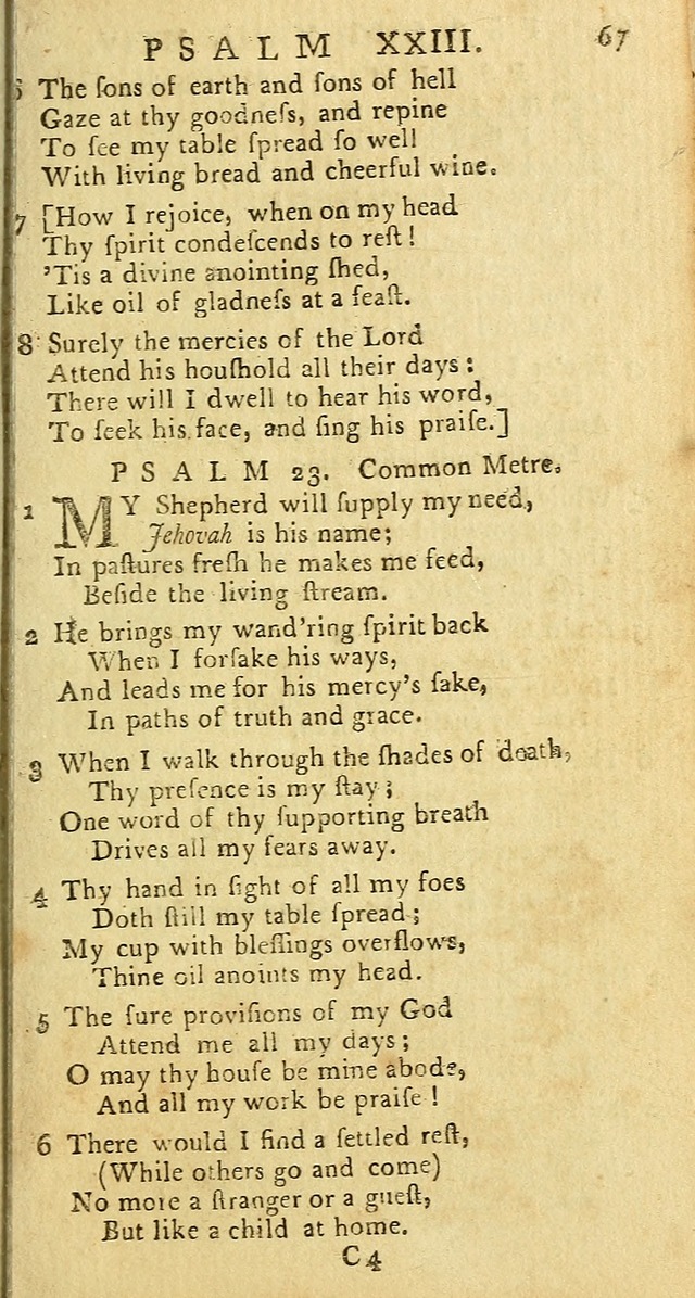 Psalms: carefully suited to the Christian worship in the United States of America: being an improvement of the old versions of the Psalms of David page 43