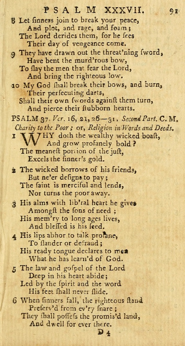 Psalms: carefully suited to the Christian worship in the United States of America: being an improvement of the old versions of the Psalms of David page 67