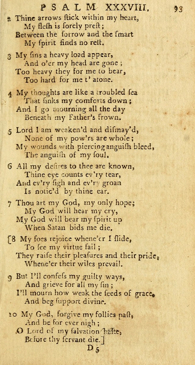 Psalms: carefully suited to the Christian worship in the United States of America: being an improvement of the old versions of the Psalms of David page 69