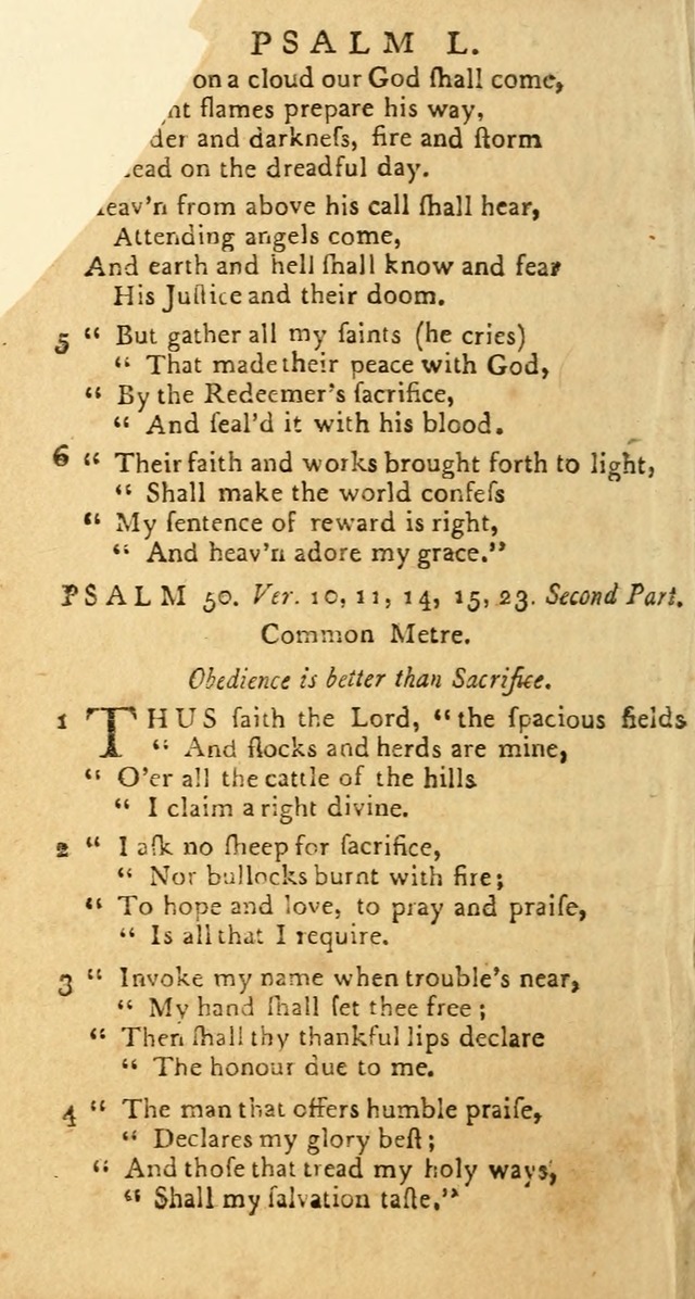 Psalms: carefully suited to the Christian worship in the United States of America: being an improvement of the old versions of the Psalms of David page 88