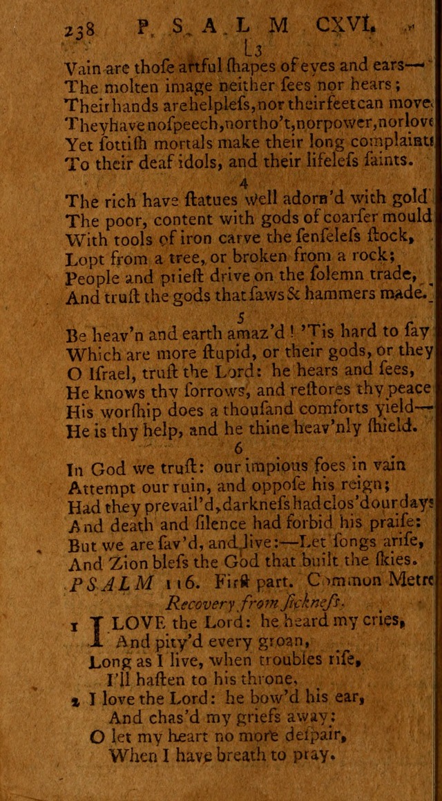 Psalms, carefully suited to the Christian worship in the United States of America: being an improvement of the old version of the Psalms of David ; allowed by the reverend Synod of New York and Philad page 240