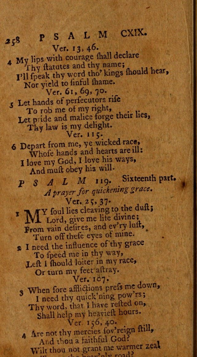 Psalms, carefully suited to the Christian worship in the United States of America: being an improvement of the old version of the Psalms of David ; allowed by the reverend Synod of New York and Philad page 260