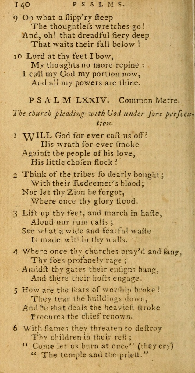 Psalms carefully suited to the Christian worship in the United States of America: being Dr. Watts