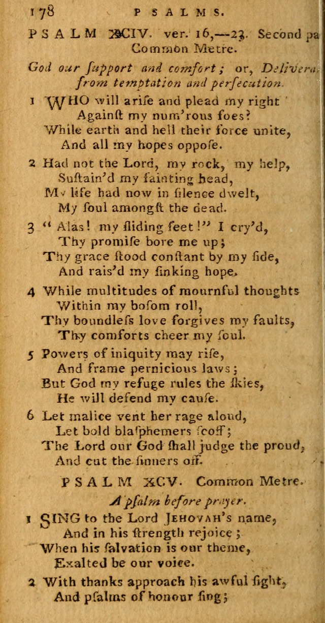 Psalms carefully suited to the Christian worship in the United States of America: being Dr. Watts