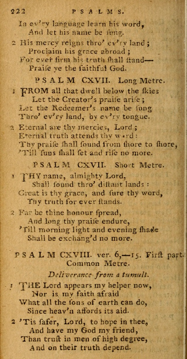 Psalms carefully suited to the Christian worship in the United States of America: being Dr. Watts