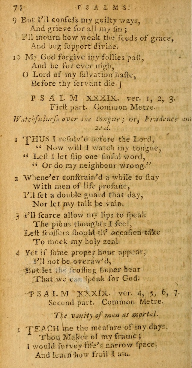 Psalms carefully suited to the Christian worship in the United States of America: being Dr. Watts