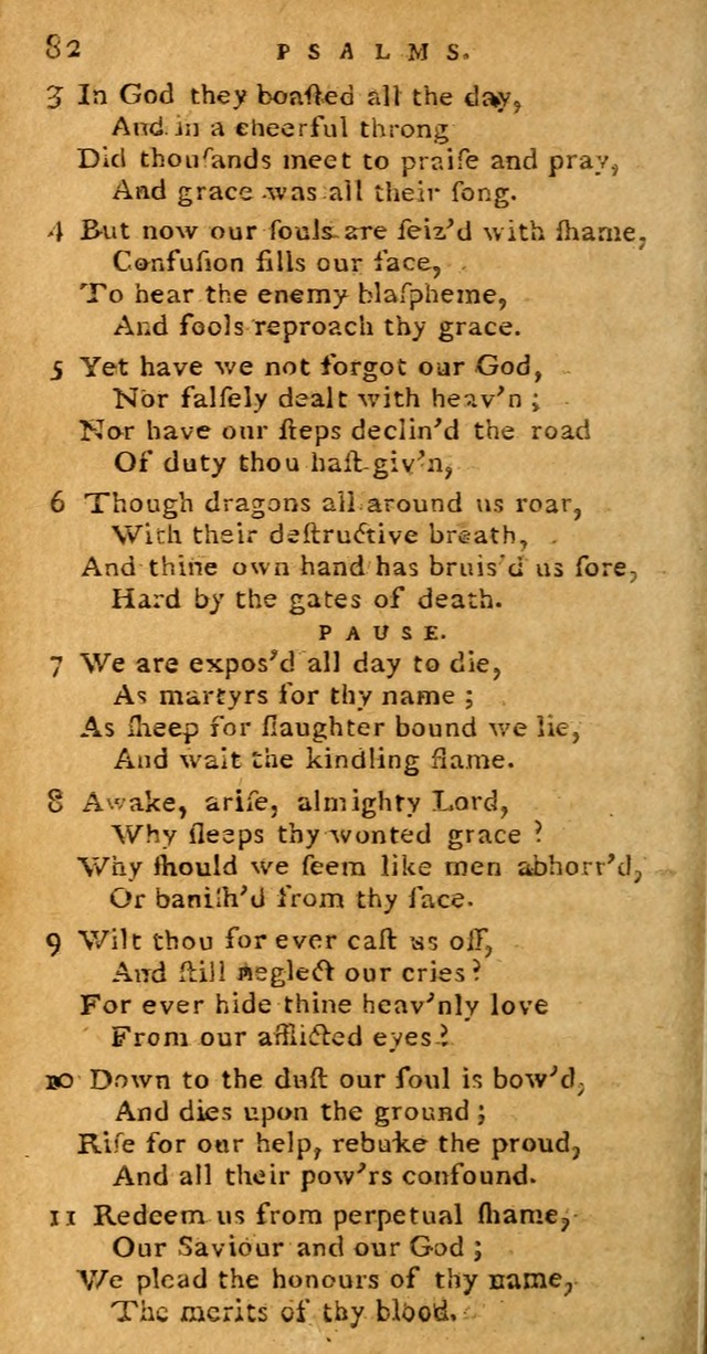 Psalms carefully suited to the Christian worship in the United States of America: being Dr. Watts