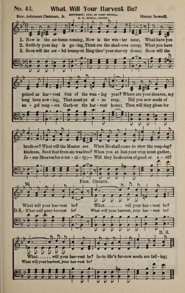 The New Praiseworthy: for the Church and Sunday School page 43
