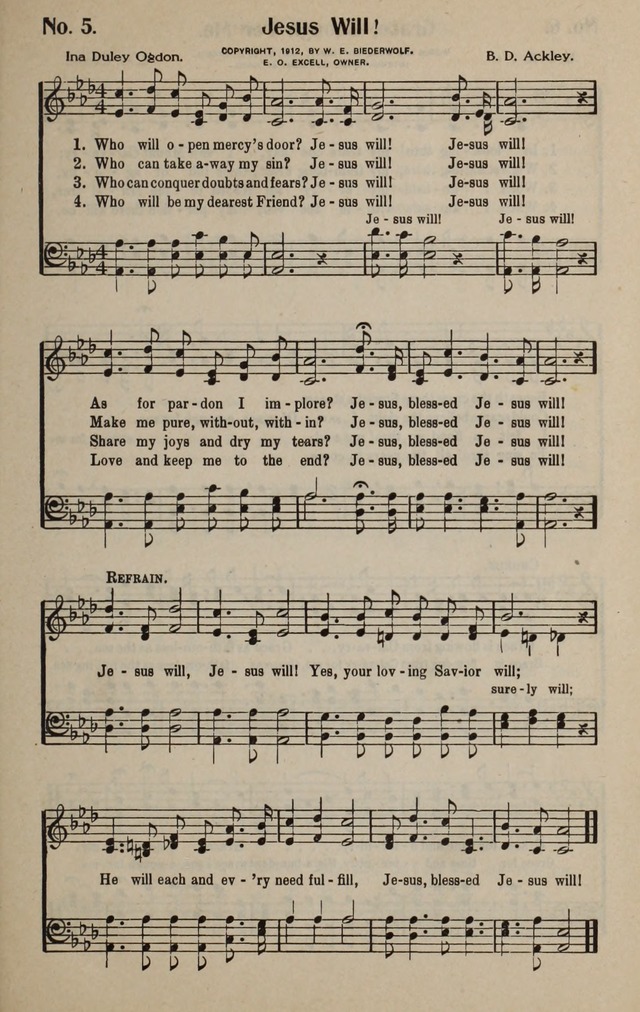 The New Praiseworthy: for the Church and Sunday School page 5